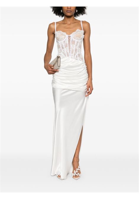 White corset-detail satin gown Giuseppe di morabito - women GIUSEPPE DI MORABITO | 04SSLD1390441903